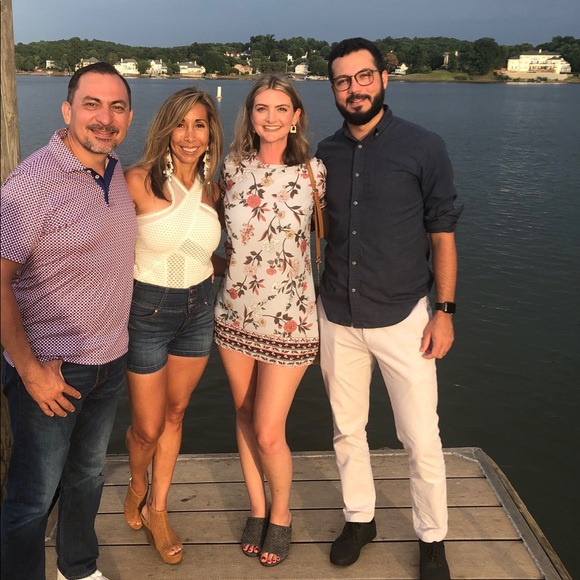 Lulu’s A-FLORA-BLE GREY FLORAL PRINT SHIFT DRESS Small - Picture 5 of 5